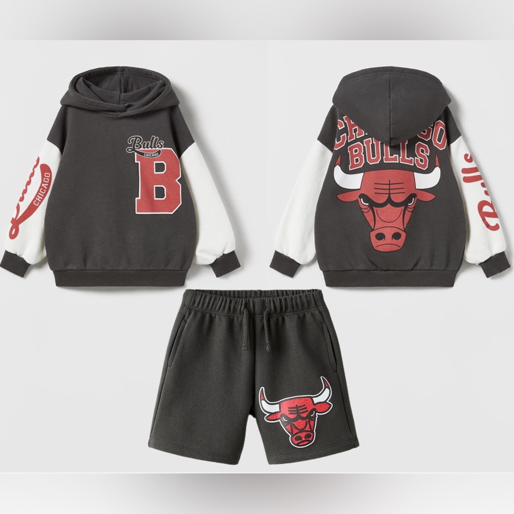 Zara Chicago Bulls Hoodie and Shorts